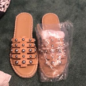 Marc fisher ltd studded sandals never worn NEW
